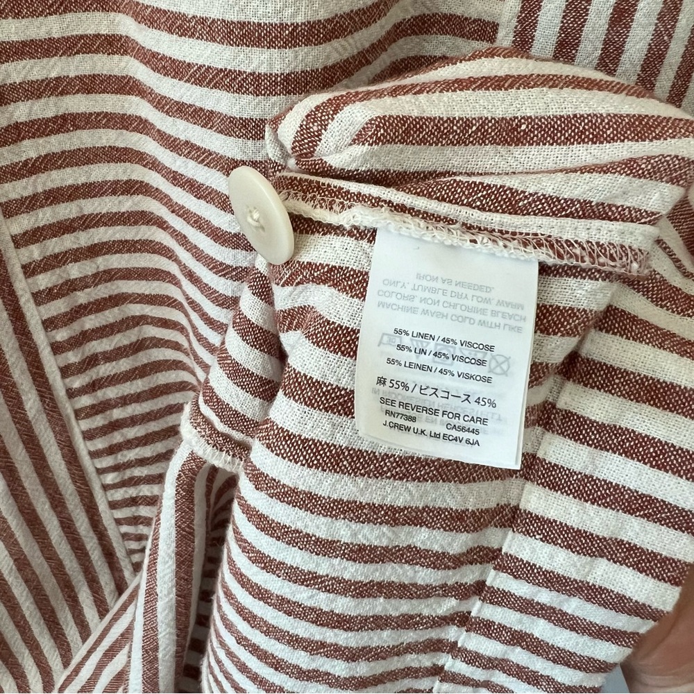 Easy Madewell Linen Blend Summer Dress - Picture 9 of 10
